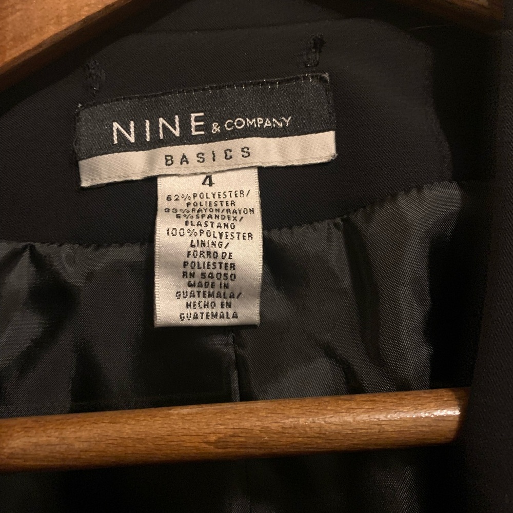 Nine & Company Black Blazer – Size 4 | Lined Classic Career Jacket - Picture 3 of 8